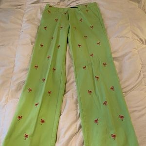 Polo Ralph Lauren Flamingo Lime Green Pants